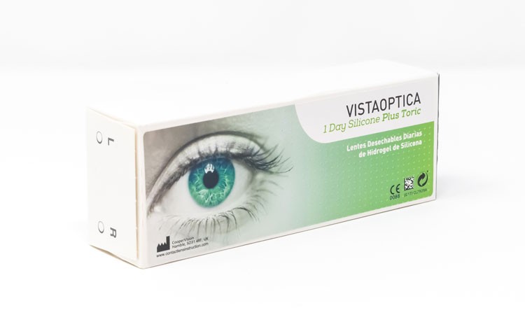 Lentes de contacto diarias VISTAOPTICA 1 Day Silicone Plus Tórica Pack de 30
