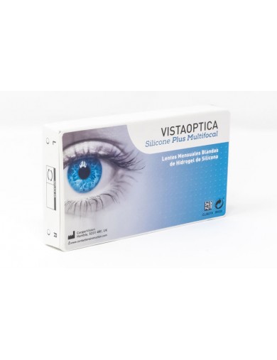 Lente de contacto mensual VISTAOPTICA Silicone Plus Multifocal en pack de 6