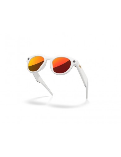 Oakley Meta 8002 HSTN en color gris cálido 800204 con lente Prizm Ruby