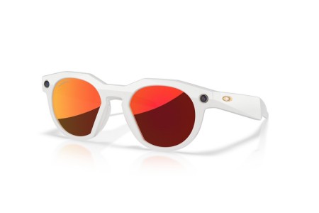 Oakley Meta 8002 HSTN en color gris cálido 800204 con lente Prizm Ruby