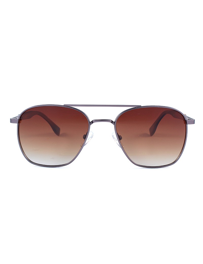 Gafa de sol 0024 - Gafa de sol metálica de color plateada con lentes degradadas