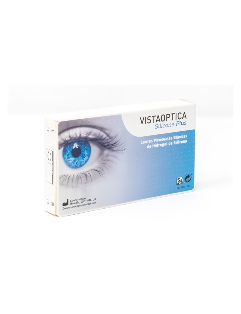Pack de lentes de contacto VISTAOPTICA Silicone Plus pack de 6 más 2 líquidos solución única