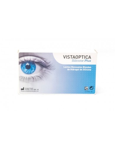 Pack de lentes de contacto VISTAOPTICA Silicone Plus pack de 6 más 2 líquidos solución única