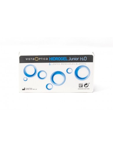 Pack de lentes de contacto VISTAOPTICA Hidrogel Junio H2O pack de 6 más 2 líquido solución única