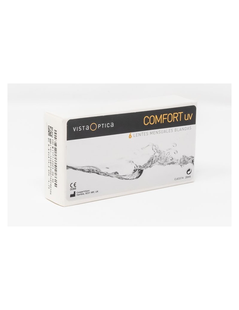 Pack de lentes de contacto VISTAOPTICA Comfort UV pack de 6 más 2 líquido solución única