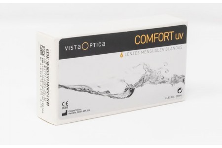 Pack de lentes de contacto VISTAOPTICA Comfort UV pack de 6 más 2 líquido solución única