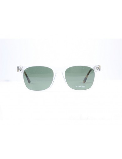 Gafa de sol Chance Rider en color transparente y con lentes verdes polarizadas