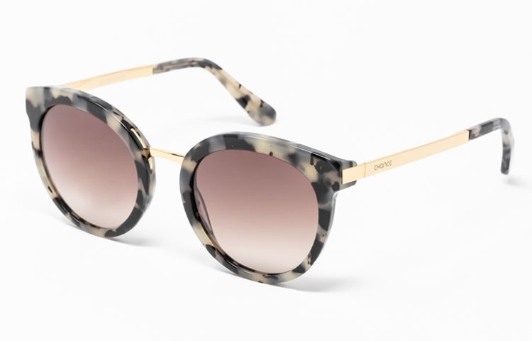 Gafa de sol Club - Gafa de sol con frontal havana claro y lentes marrones degradadas