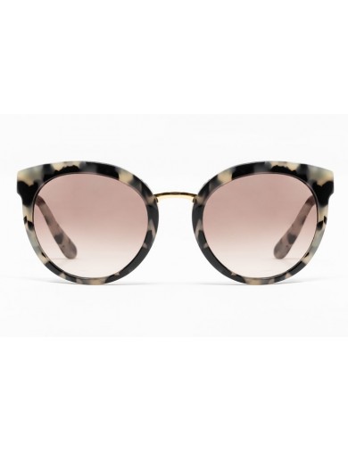 Gafa de sol Club - Gafa de sol con frontal havana claro y lentes marrones degradadas - Frontal