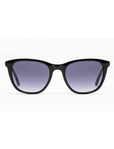 Gafa de sol Romy - Gafa de pasta negra con lentes grises degradadas - Frontal