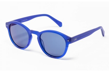 Gafa de sol Piper - Gafa de sol de pasta de color azul con lentes azules